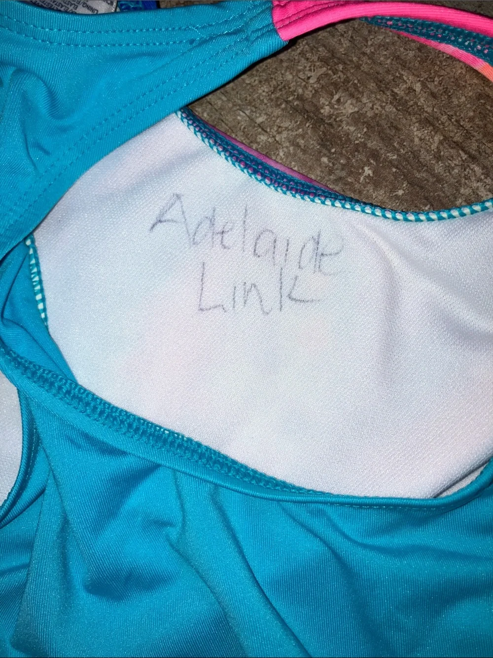 LANDS END GIRLS Tie-Dye Tankini Swim Set
